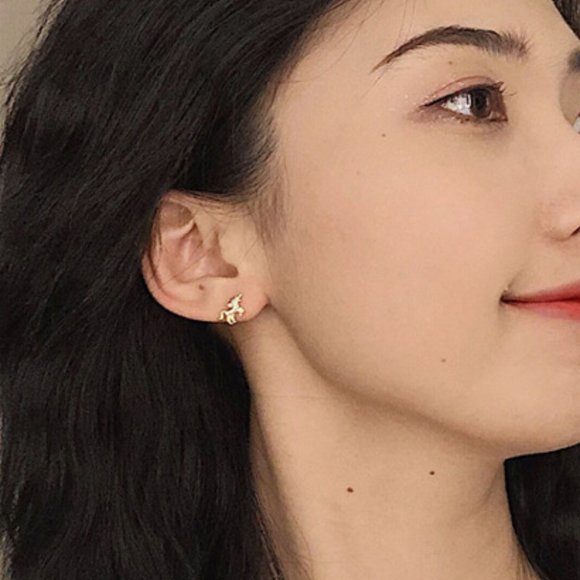 Dreamy unicorn and moon earrings - Picture 5 of 7